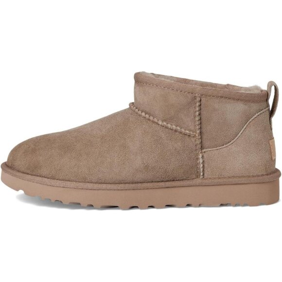 UGG Women's Caribou Rounded Toe Sheepskin Lining Classic Ultra Mini Boot - Picture 4 of 7